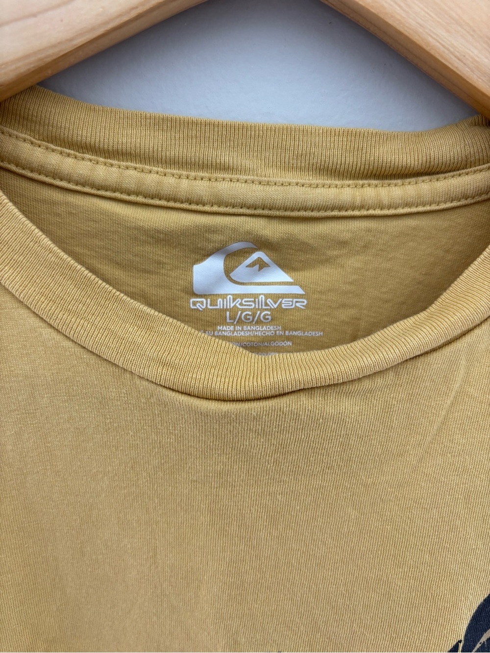 Quiksilver Kids Yellow Shaka Graphic T-Shirt Boys Large Surf Tee - Picture 2 of 3